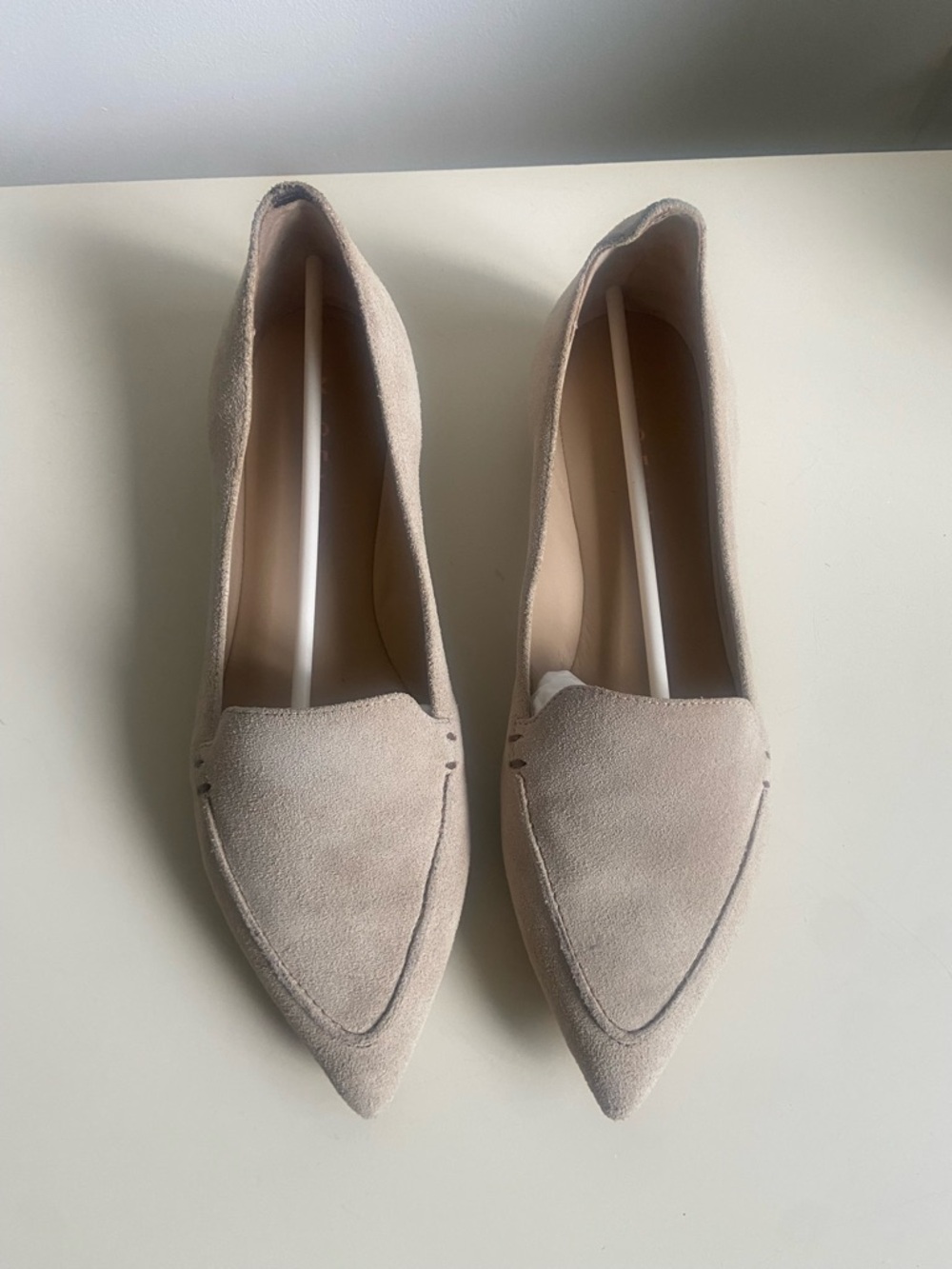 M. Gemi Women's Beige Leather Loafers